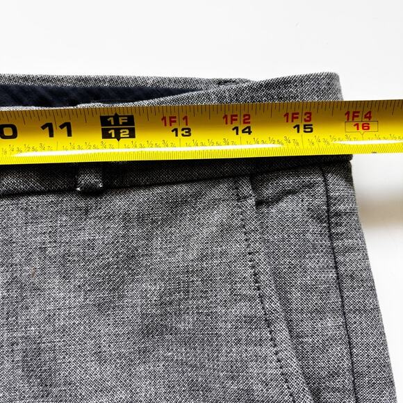 Banana Republic Ryan Fit Gray Dress Pant Sz 4 Low Rise Stretch Slim Straight - Picture 7 of 12